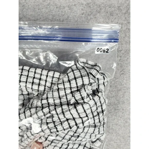 Maeve Anthropologie Shirt Womens Small Checkered Ruffle Smocked Cottagecore - Picture 6 of 6